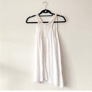 O’Neill swim coverup, white, sheer, size XS